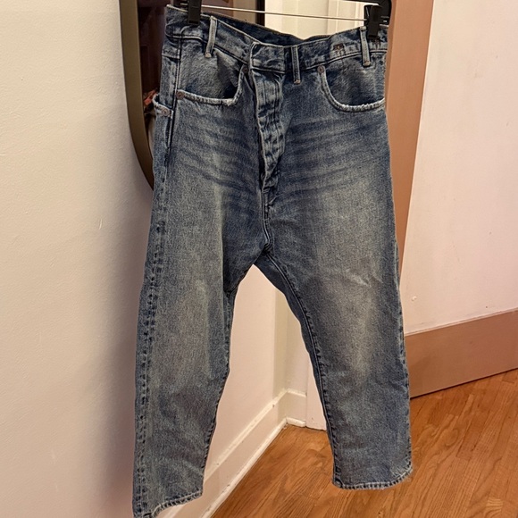 R13 Denim - R13 Distressed Blue Crossover Jeans